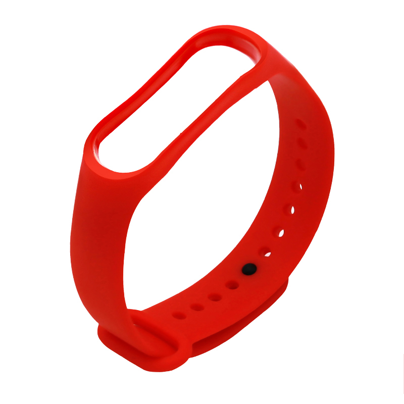 РЕМЕШОК НА MI BAND 3/4 СИЛИКОНОВЫЙ RED