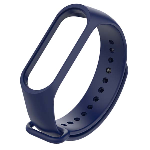 РЕМЕШОК НА MI BAND 3/4 СИЛИКОНОВЫЙ DARK-BLUE