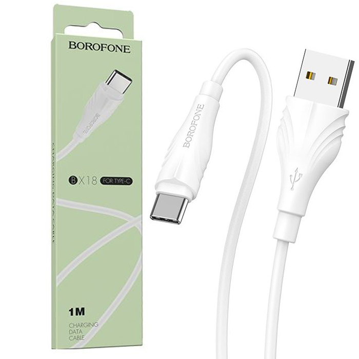 USB ПРОВОД BOROFONE BX 18 TYPE C WHITE