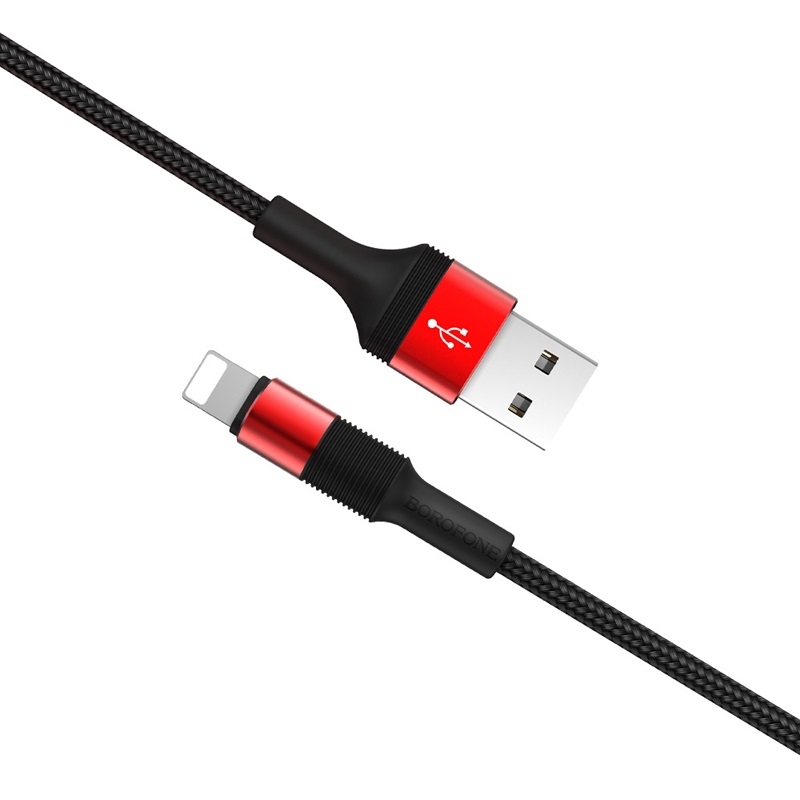 USB ПРОВОД BOROFONE BX 21 LIGHTNING RED