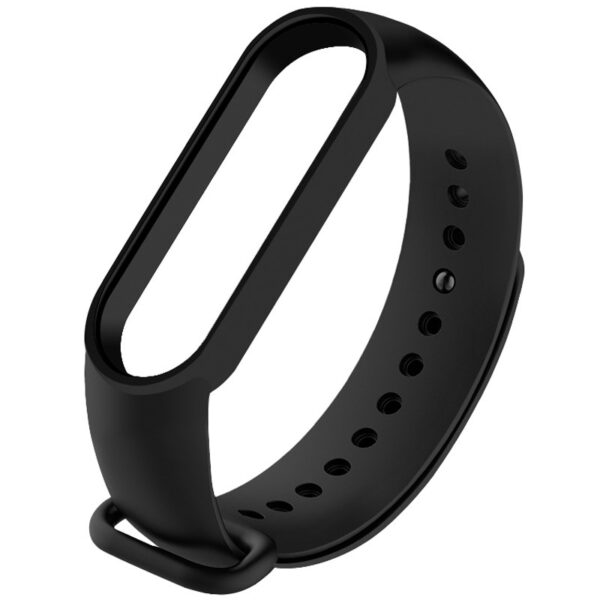 РЕМЕШОК НА MI BAND 5/6 СИЛИКОНОВЫЙ BLACK