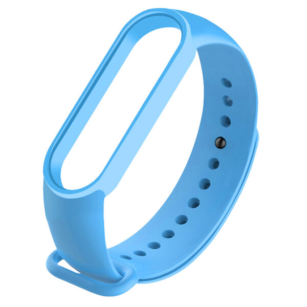 РЕМЕШОК НА MI BAND 5 СИЛИКОНОВЫЙ LIGHT-BLUE