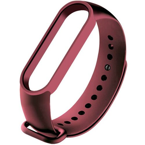 РЕМЕШОК НА MI BAND 5 СИЛИКОНОВЫЙ BORDO