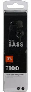 НАУШНИКИ JBL TUNE T100 BLACK