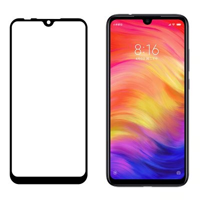 СТЕКЛО XIAOMI REDMI NOTE 9 3D BLACK