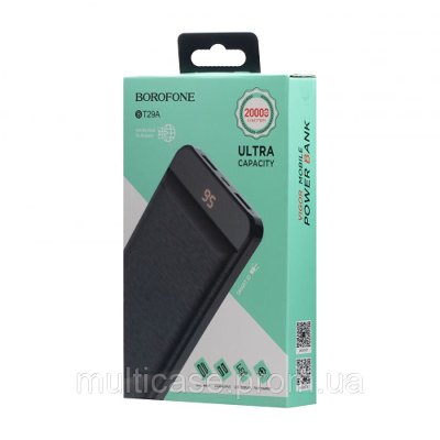 POWER BANK BOROFONE BT 29A (20000) BLACK